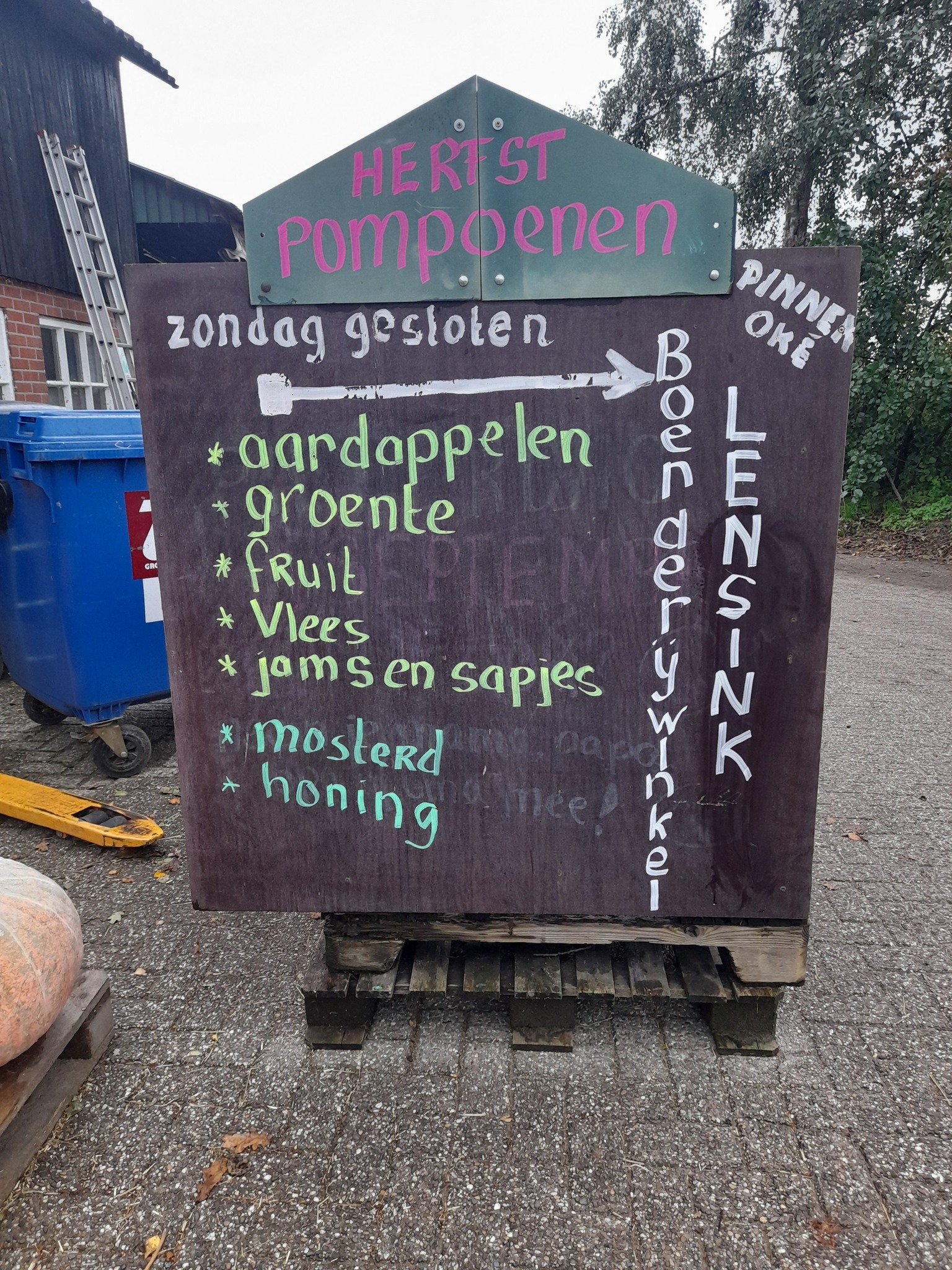 Boerderijwinkel Lensink Aardappelen Aalten.